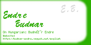 endre budnar business card